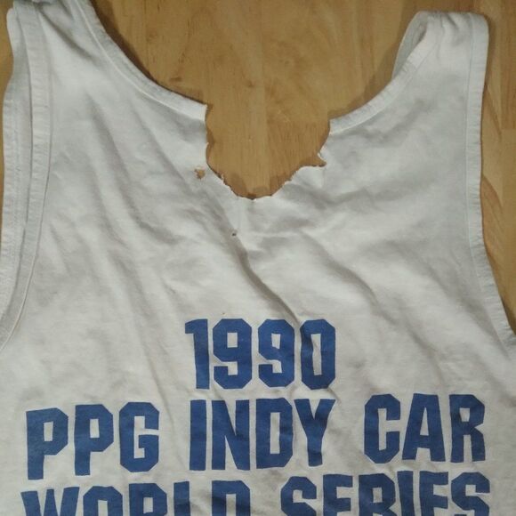 Vintage Al Unser Jr. Indy Car World Series Champion 1990 Tank Top - Picture 7 of 7